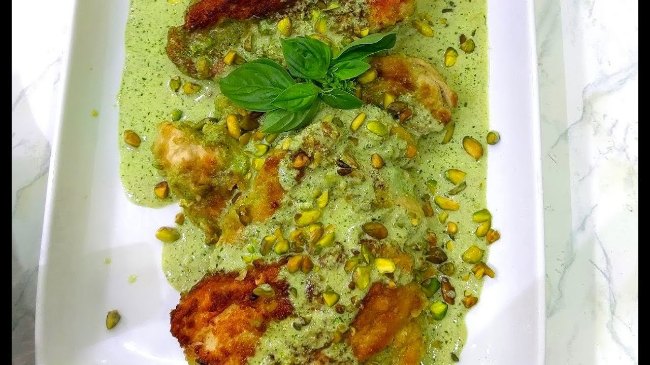Salsa de pistacho para pollo