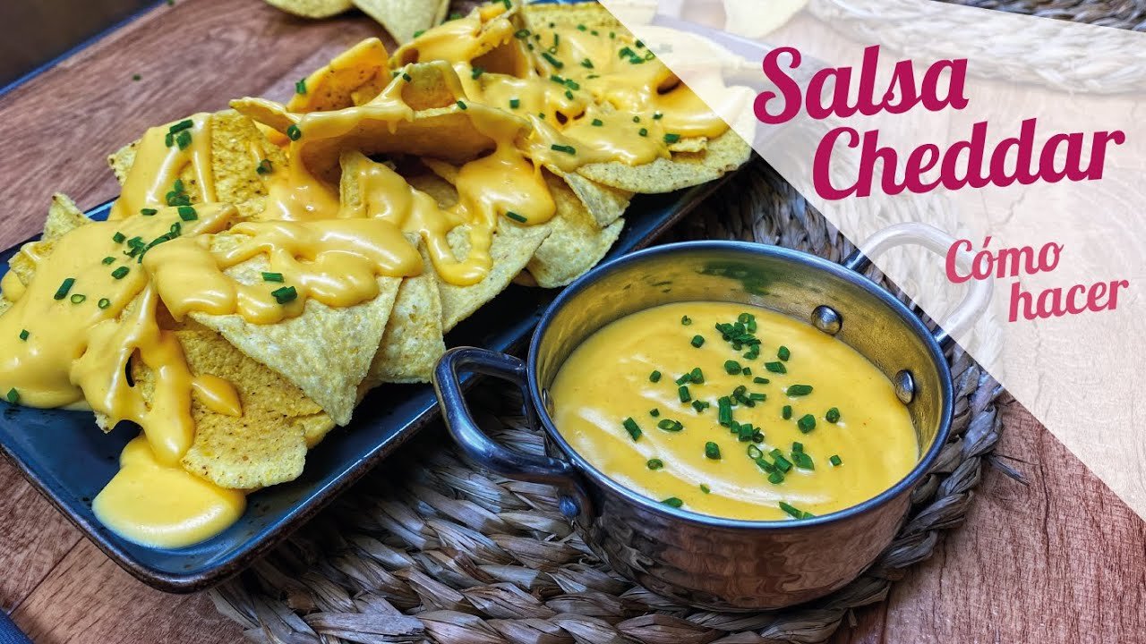 Salsa de queso cheddar picante