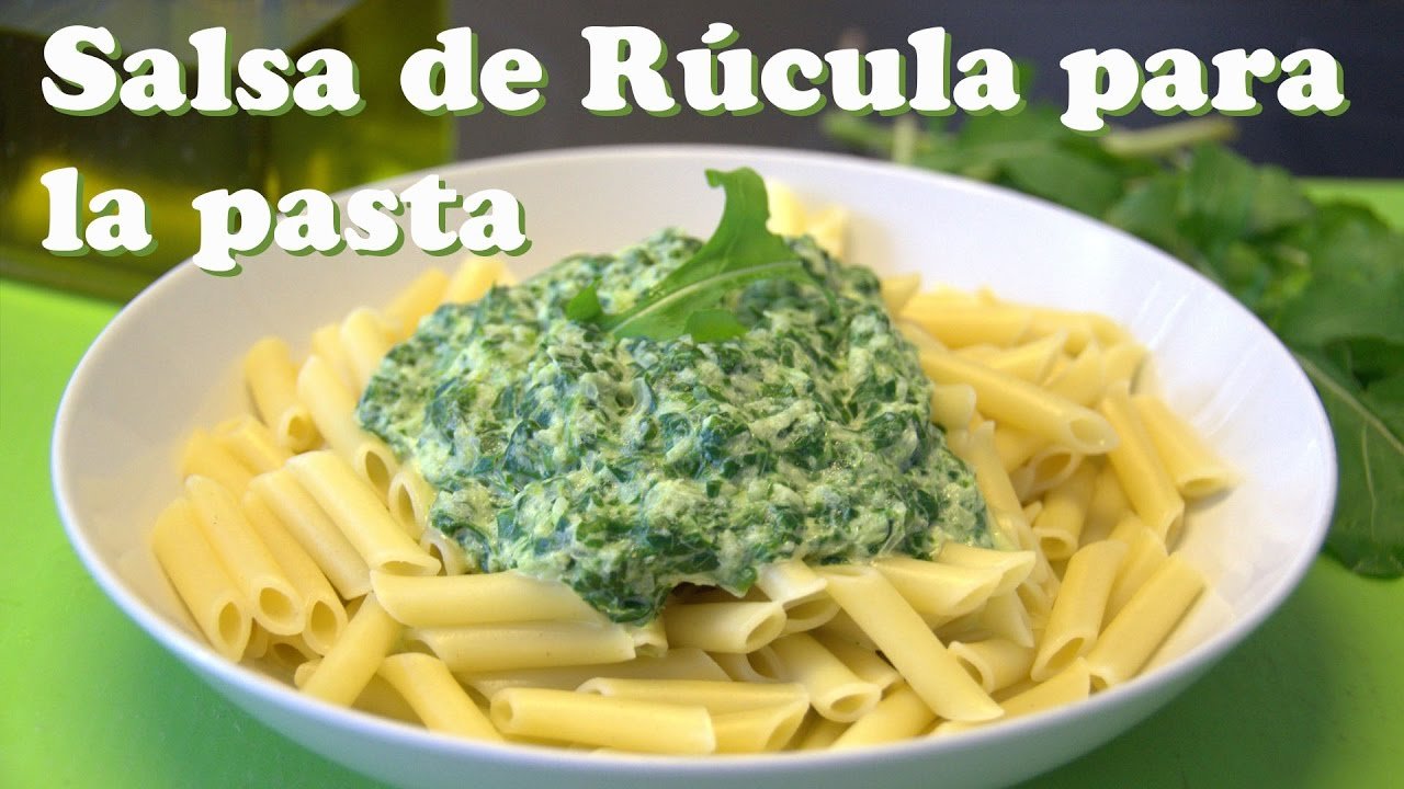 Salsa de rúcula intensa
