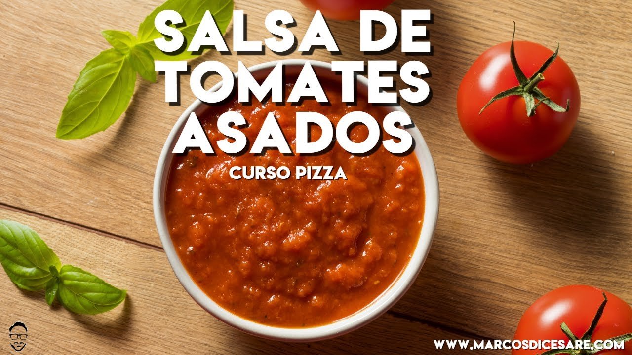 Salsa de tomate asado con albahaca