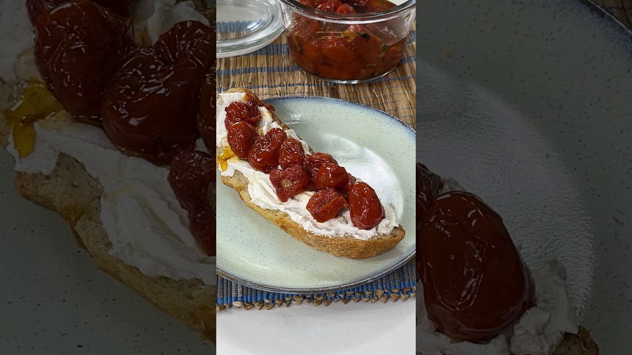 Salsa de tomate cherry asado con ajo