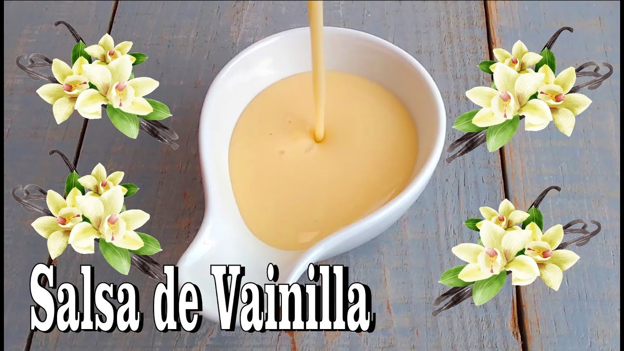 Salsa de vainilla ligera