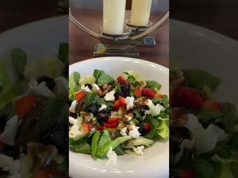 Salsa de vinagre balsámico y frutas