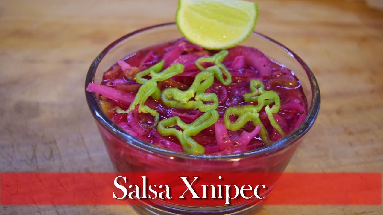 Salsa de xnipec tradicional