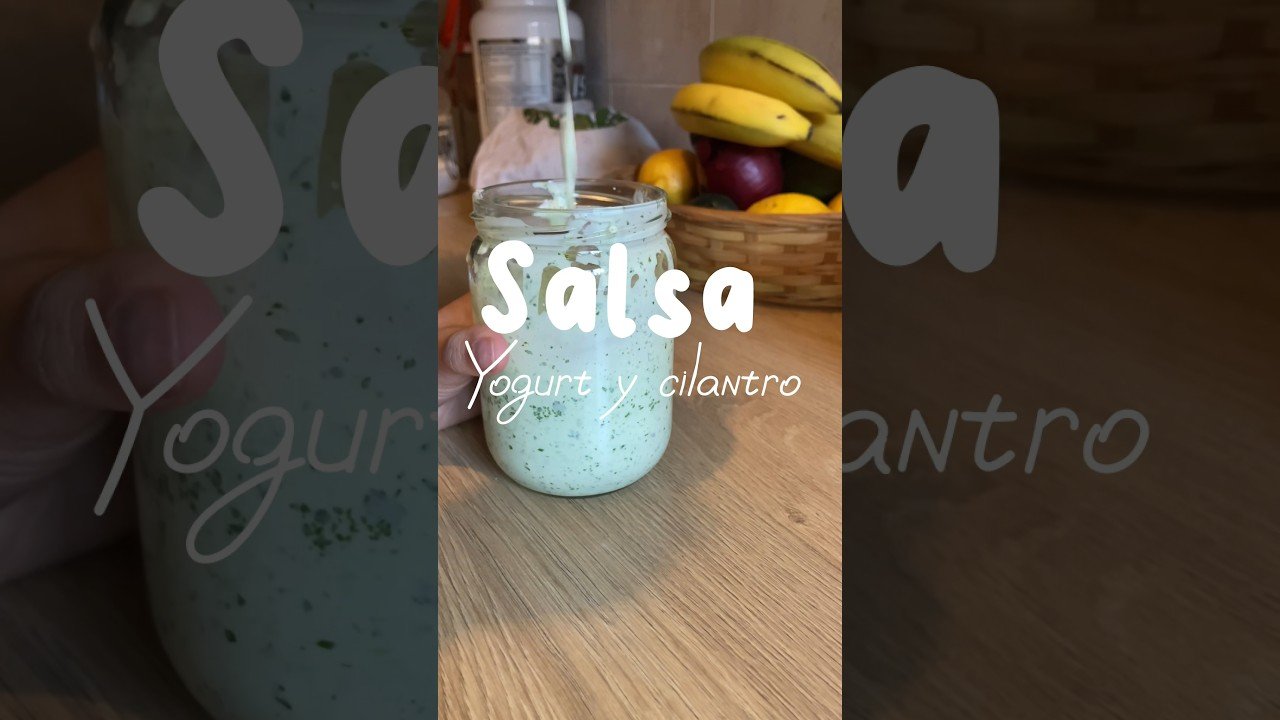 Salsa de yogur y cilantro picante