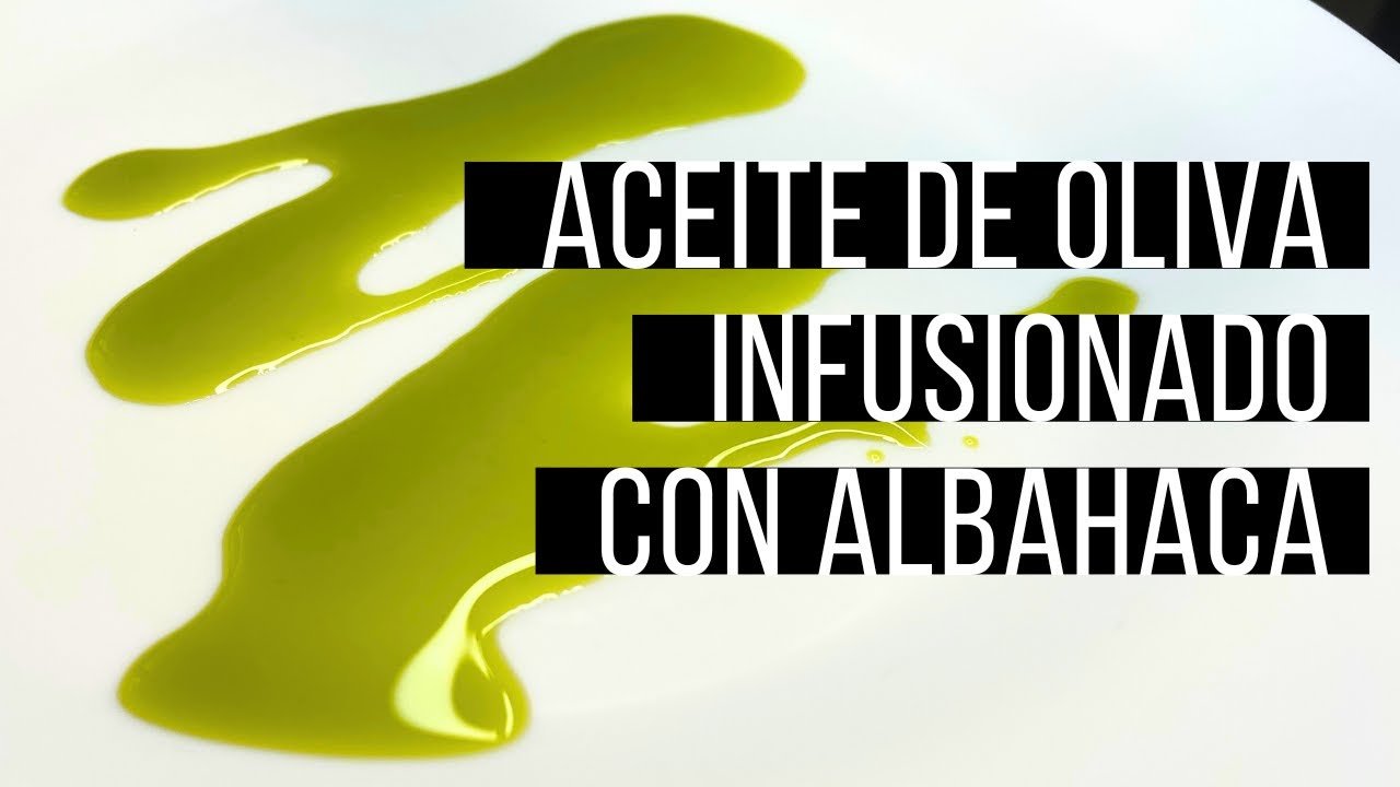 Salsa emulsionada de aceite de oliva y albahaca