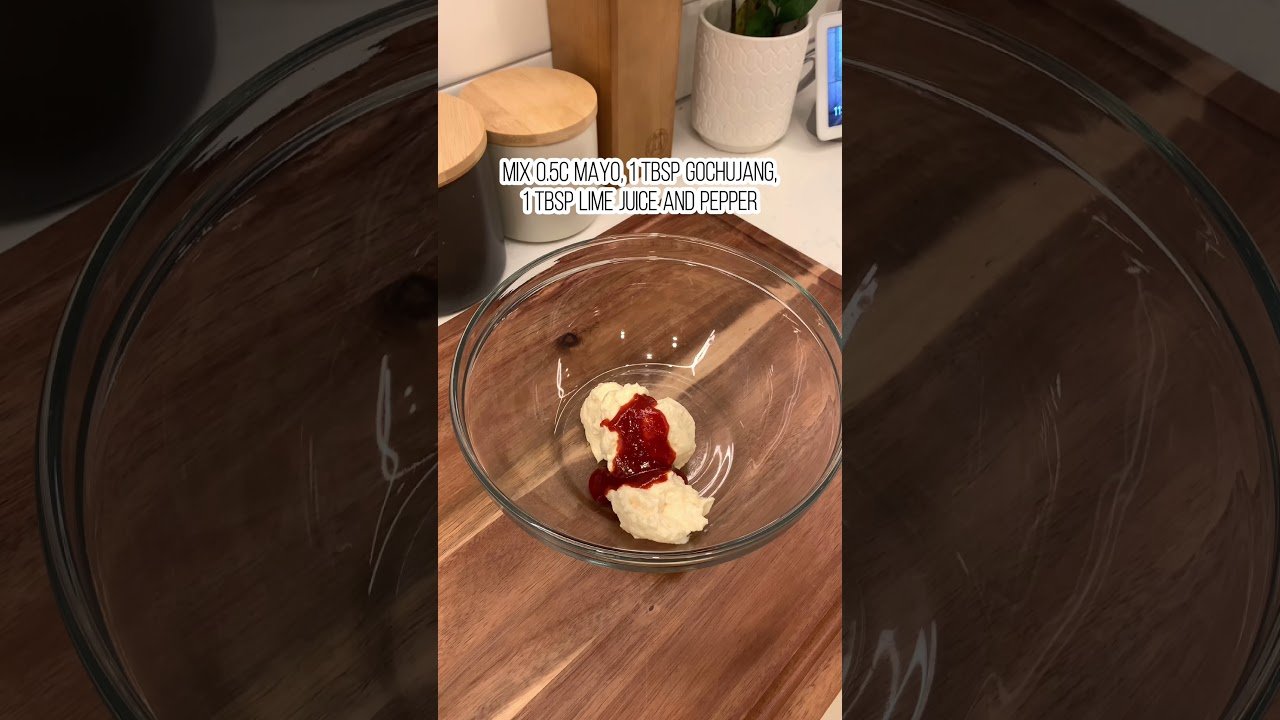 Salsa gochujang cremosa con mayonesa