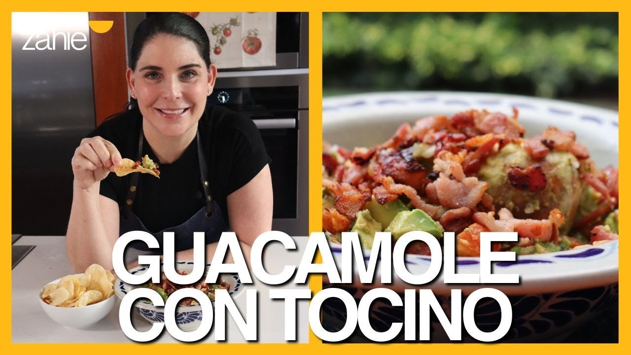 Salsa guacamole con tocineta