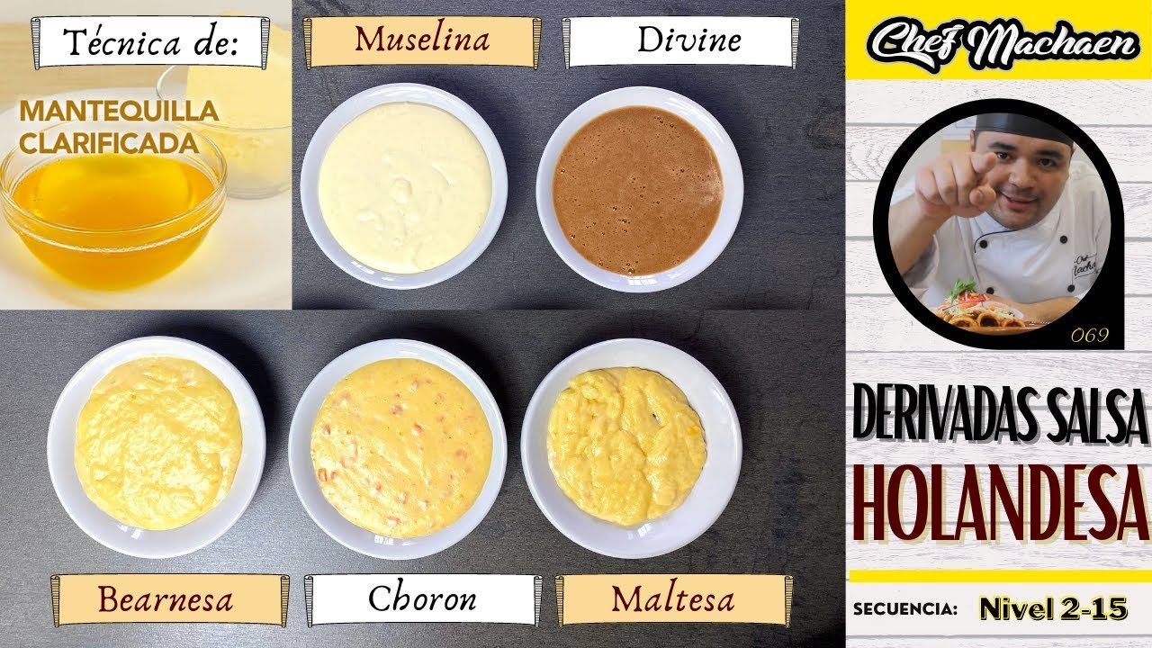 Salsa holandesa aromatizada con hierbas