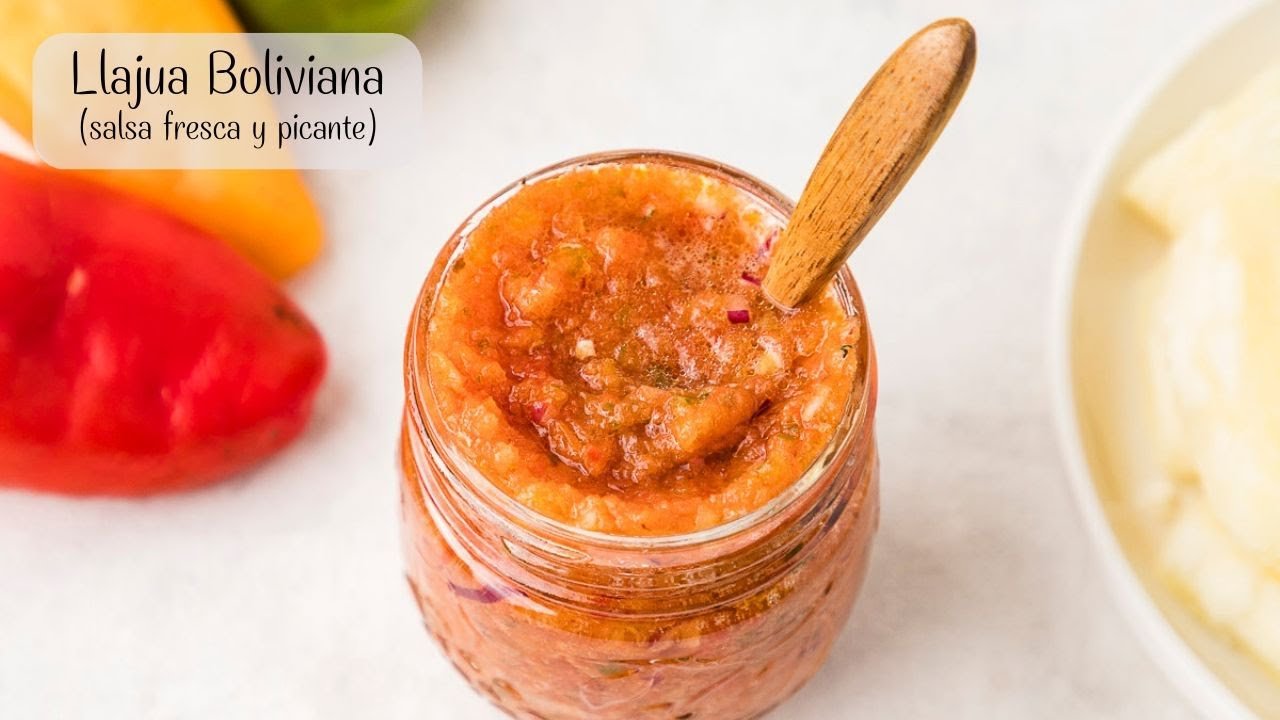 Salsa llajua boliviana para salteñas