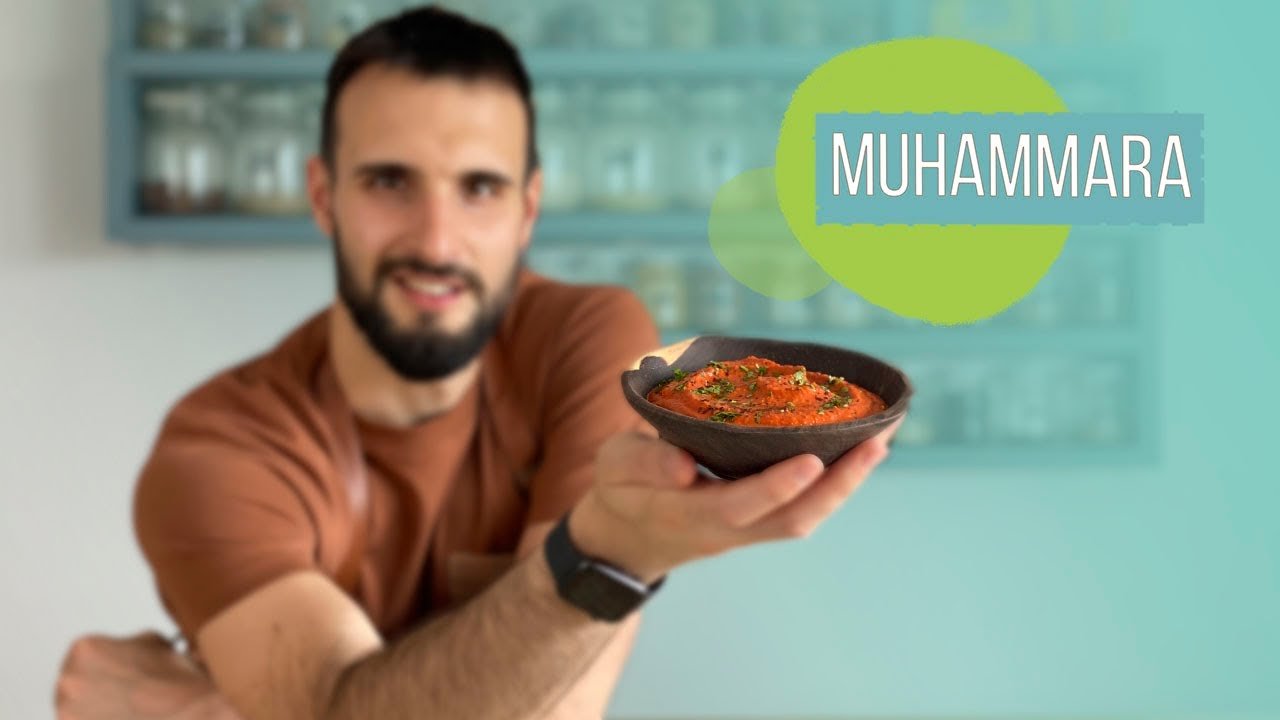 Salsa muhammara con melaza de granada