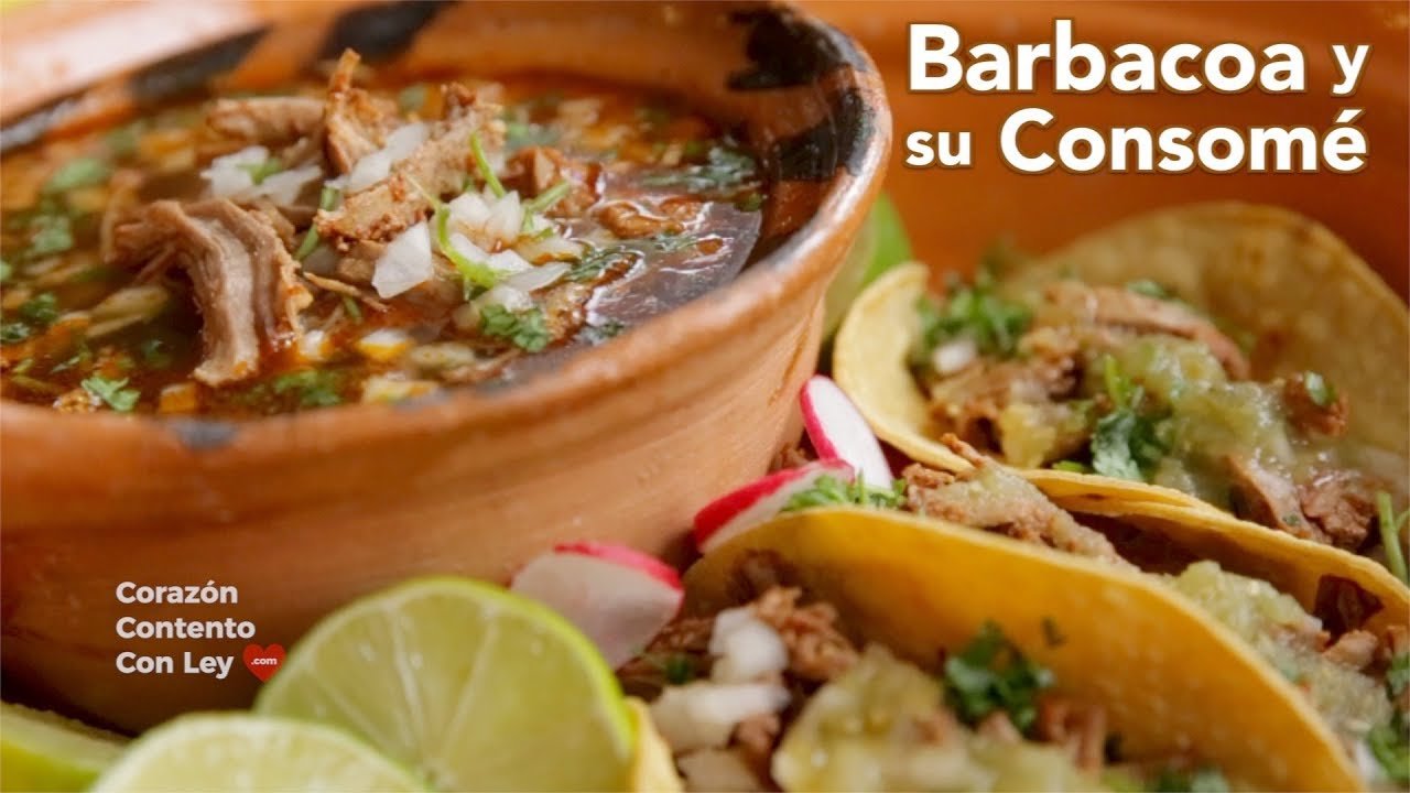 Salsa para tacos de barbacoa con consomé