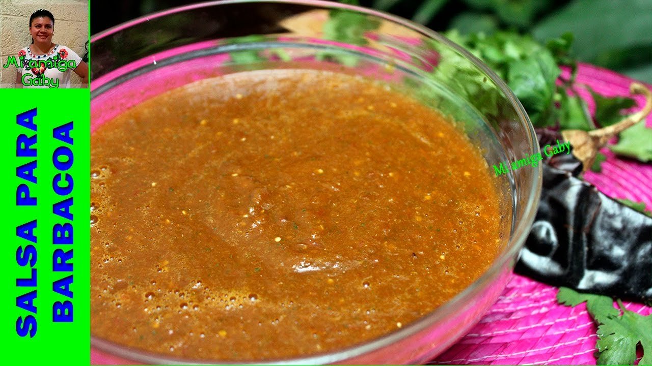 Salsa para tacos de barbacoa suave
