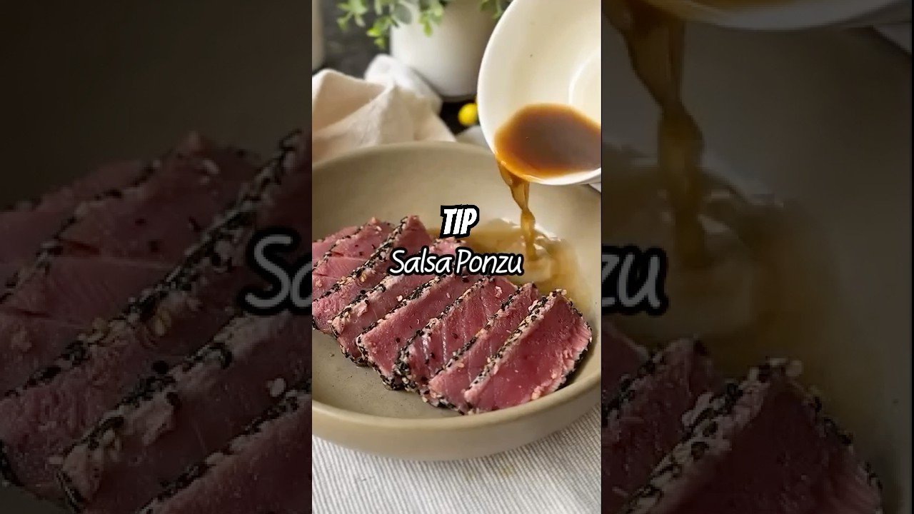 Salsa ponzu con limón y lima