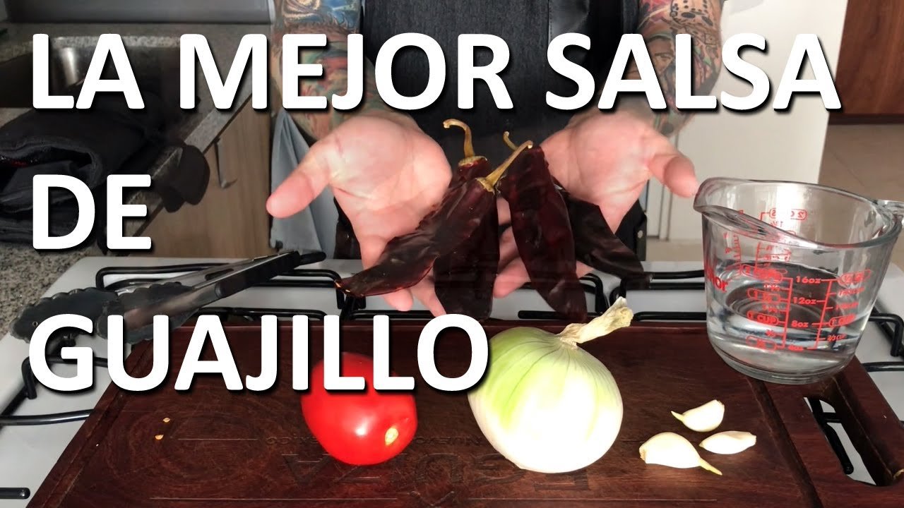 Salsa roja de chile guajillo y ancho