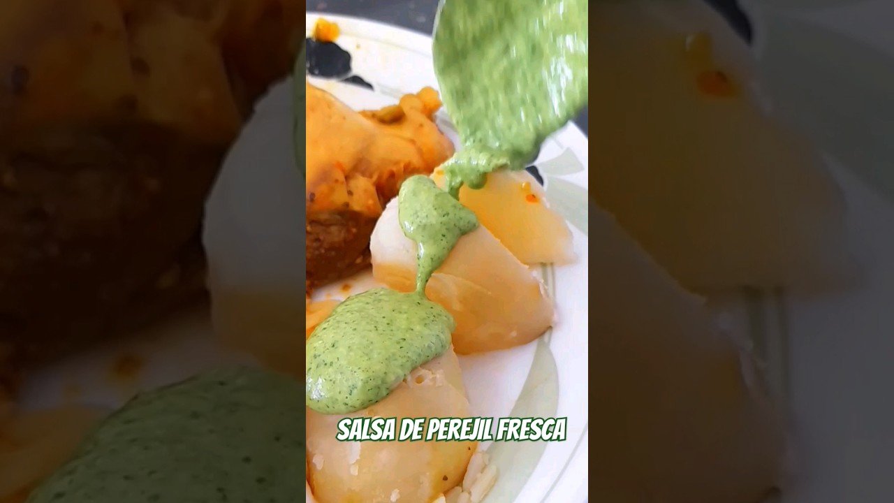 Salsa tarator con perejil