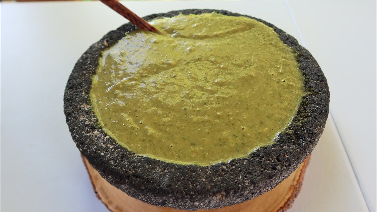 Salsa verde de chile poblano