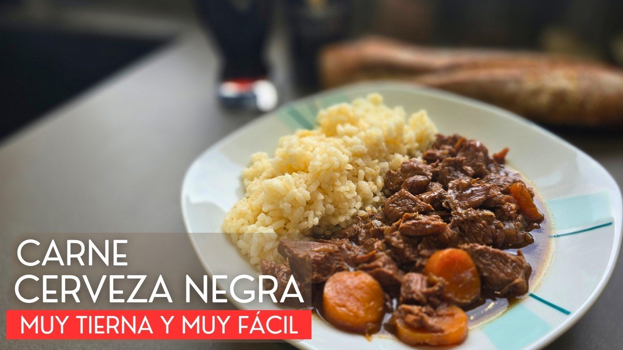 Sopa de res con cerveza negra