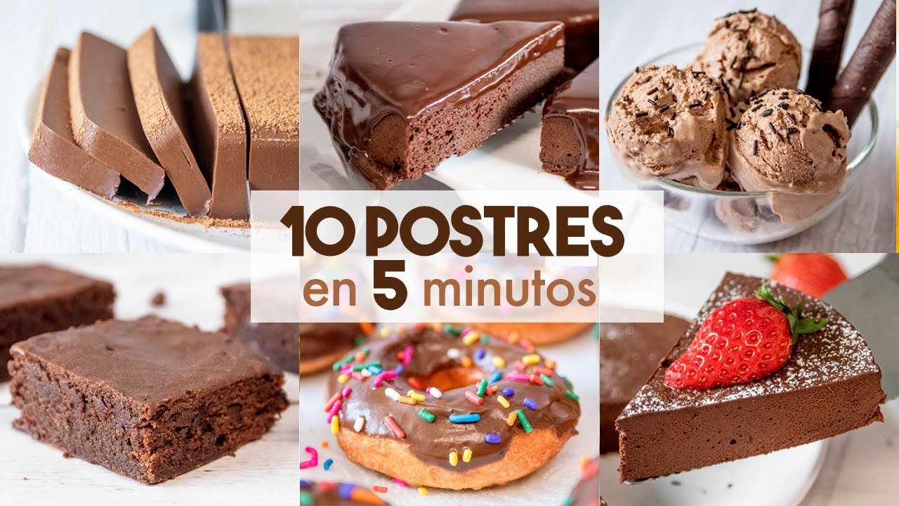 10 postres fáciles de chocolate sin horno