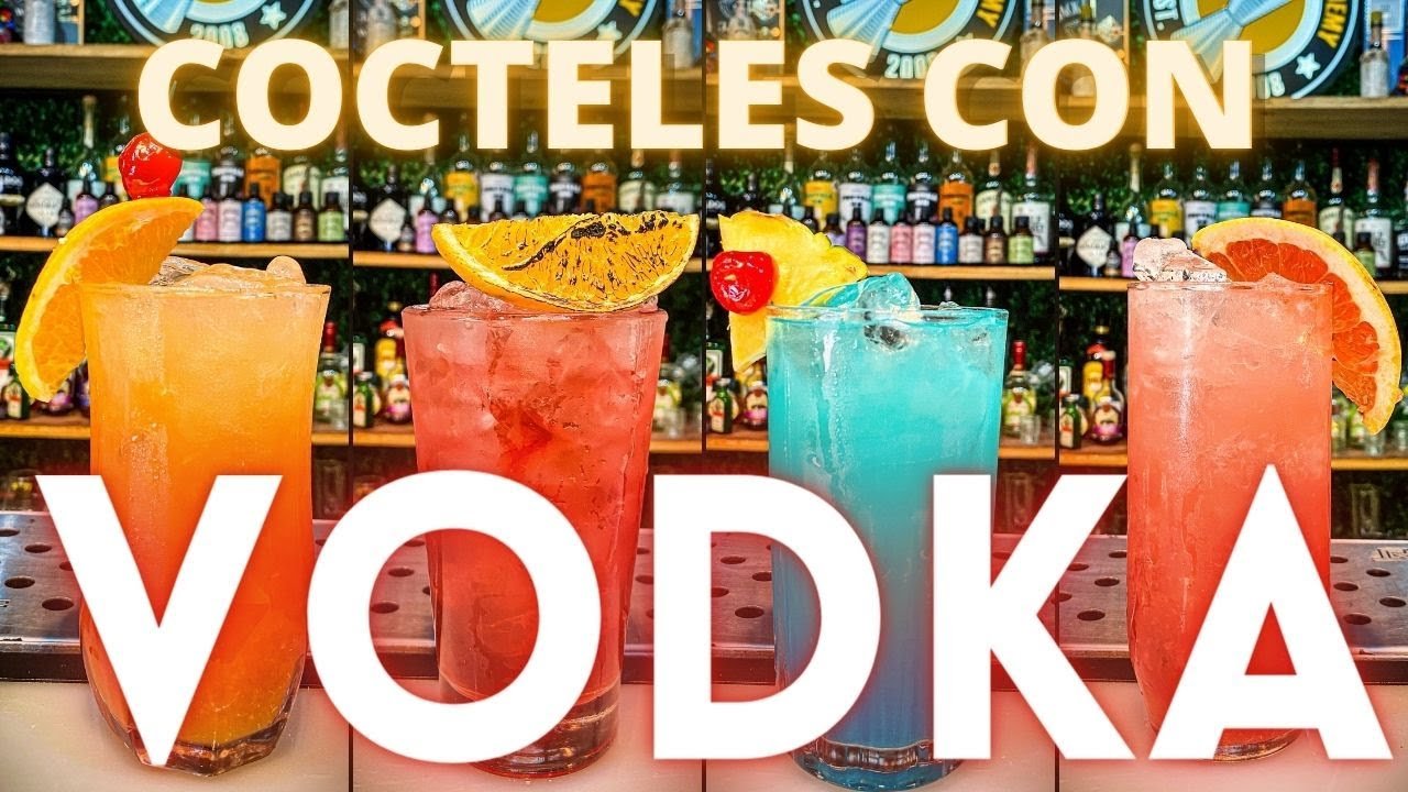 17 tragos y cócteles con vodka fáciles