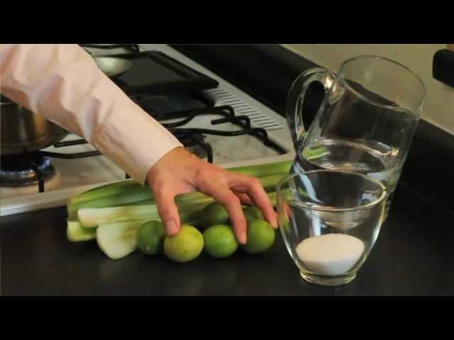 Agua de apio con limón