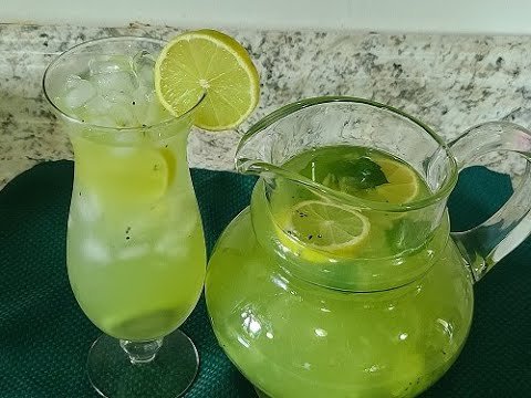 Agua de kiwi y limón