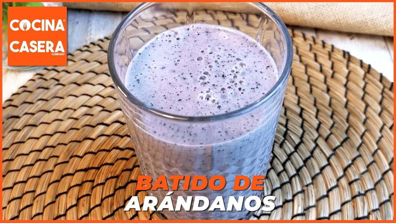 Batido de arandanos y frutilla