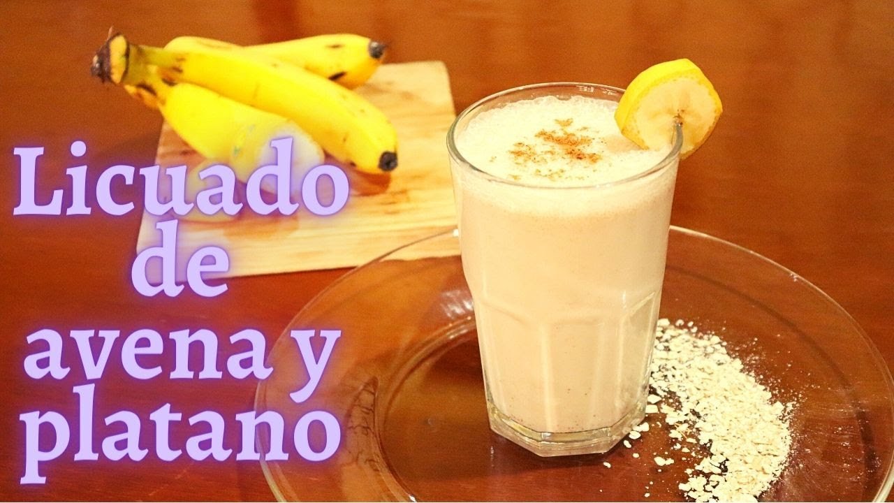 Batido de avena y plátano