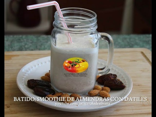 Batido de dátiles con leche de almendra
