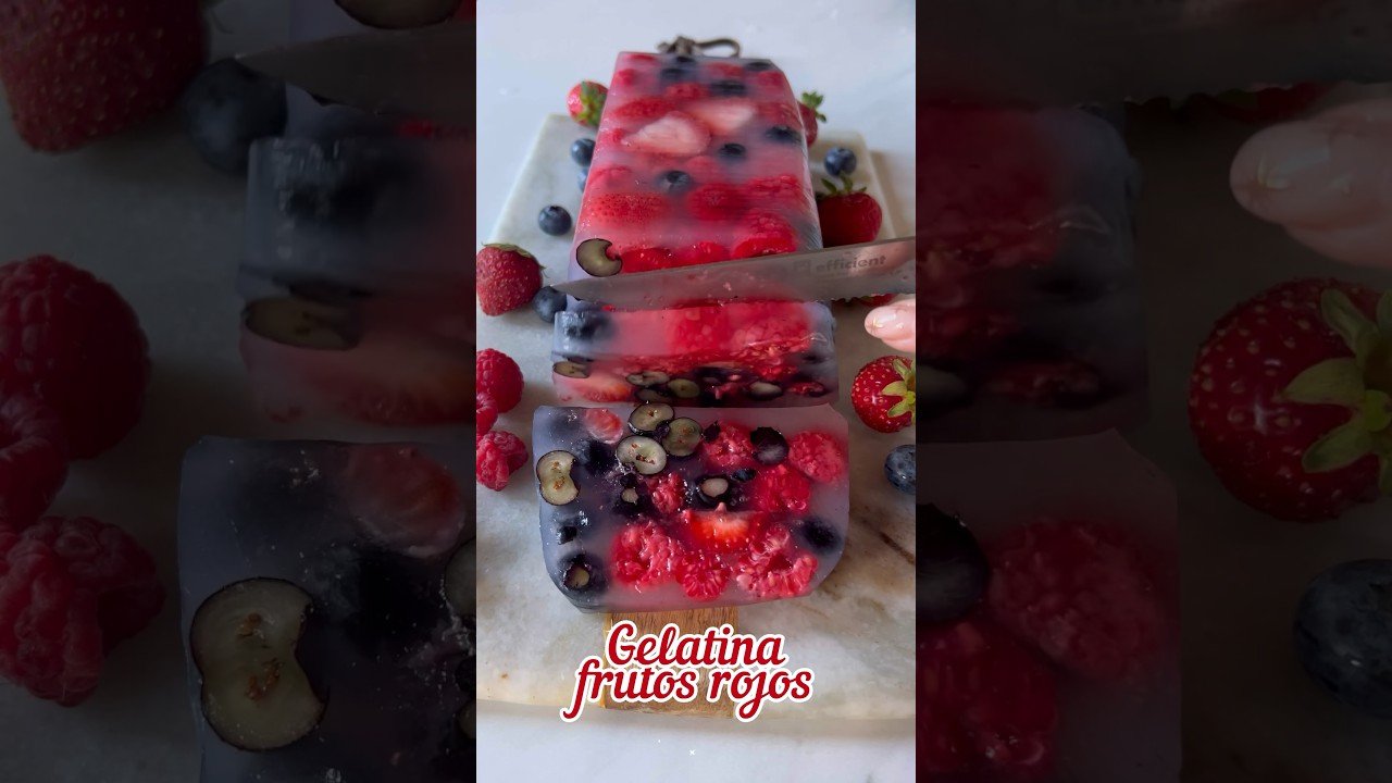 Batido de gelatina y frutas especial
