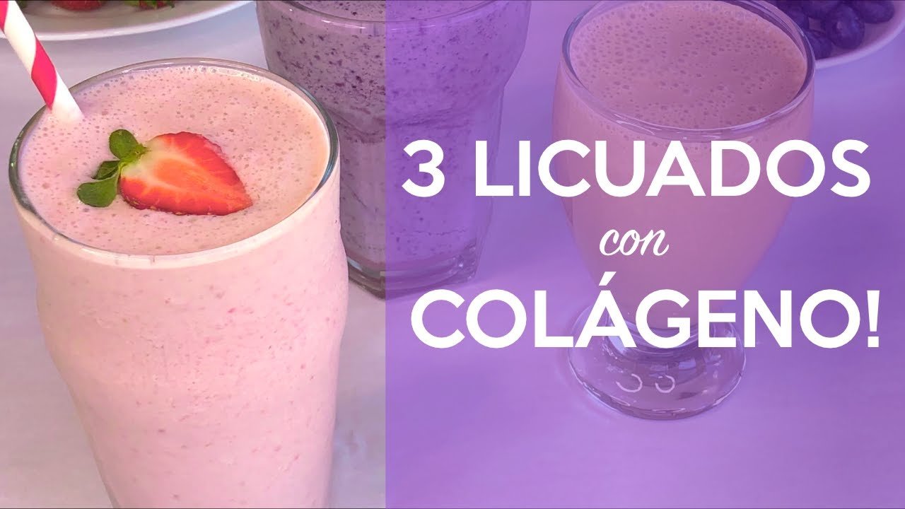 Batido de gelatina y frutas