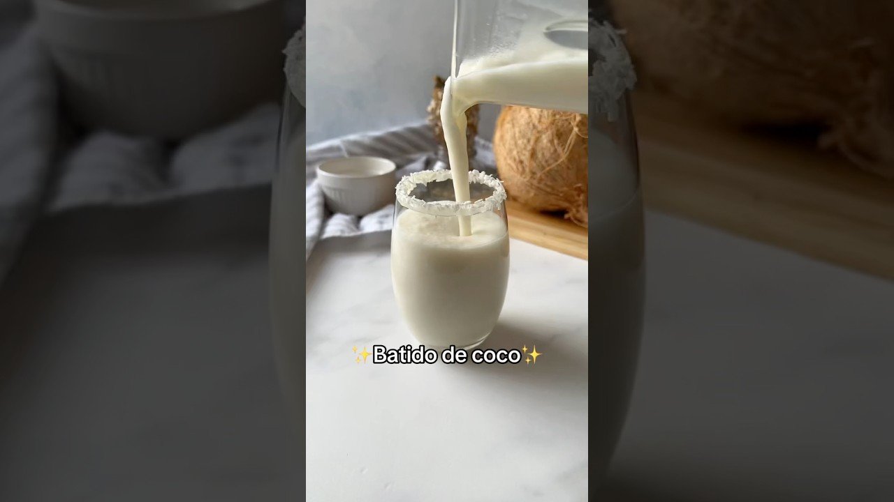 Batido de leche de coco
