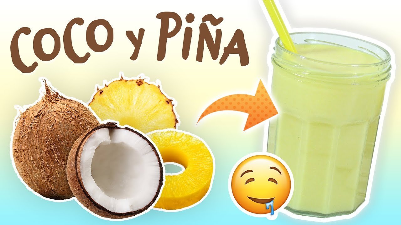 Batido de piña y coco