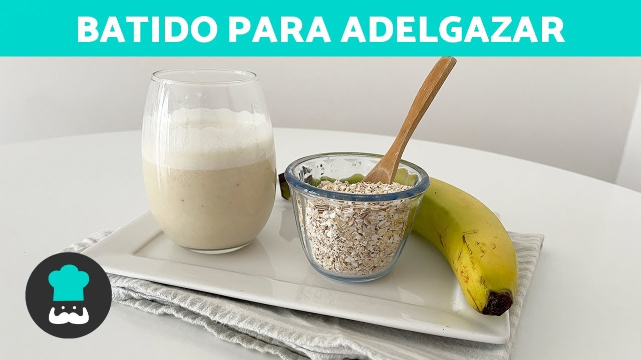 Batido de plátano y avena para adelgazar