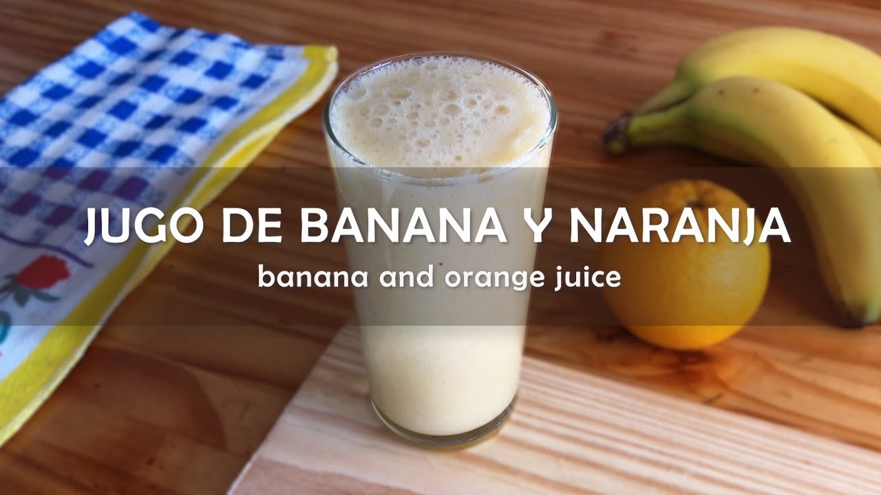 Batido de plátano y naranja