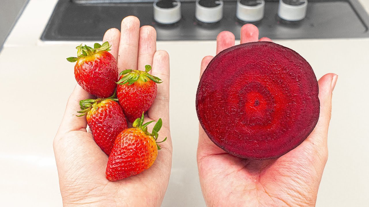 Batido de remolacha y fresas