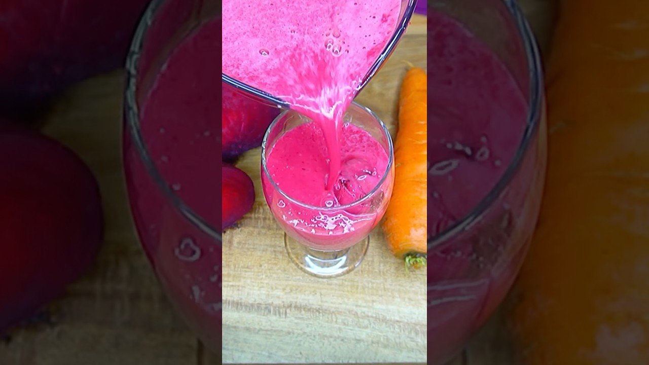 Batido de remolacha zanahoria y apio- ¡Lleno de vitaminas!