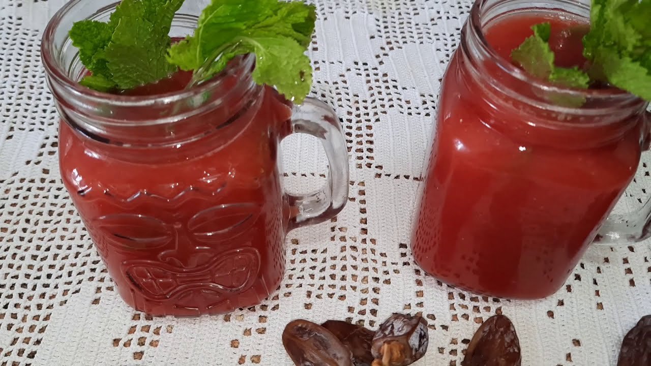 Batido de sandía melón y plátano