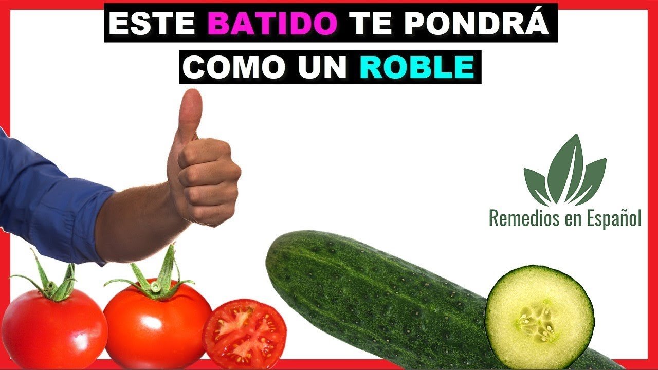 Batido de tomate y pepino