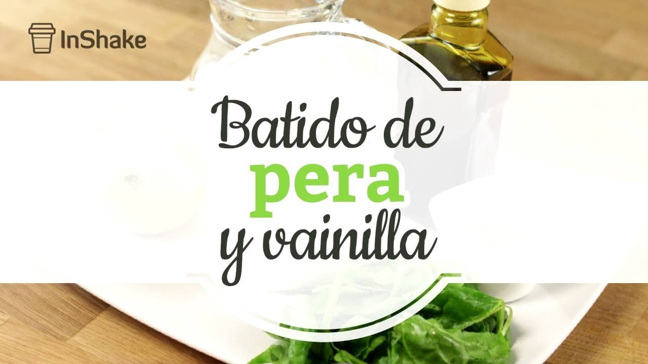 Batido de vainilla y pera