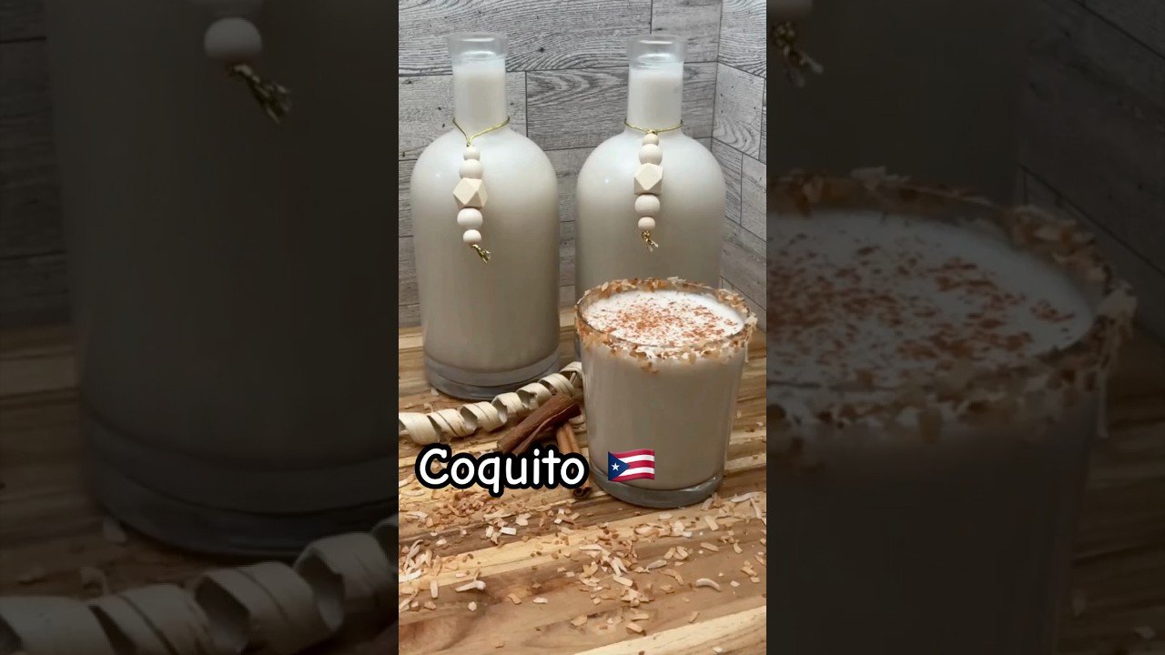 Bebida coquito de Navidad casero