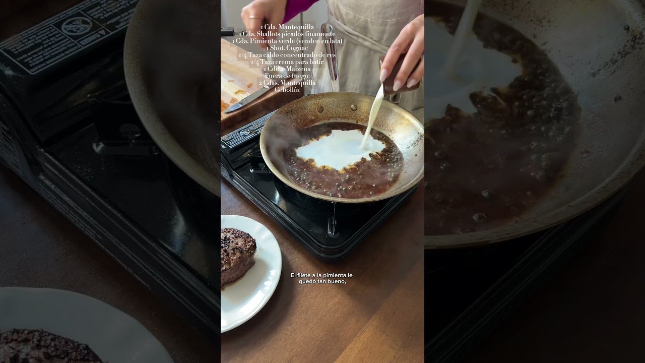 Bistec con salsa de pimienta rápida