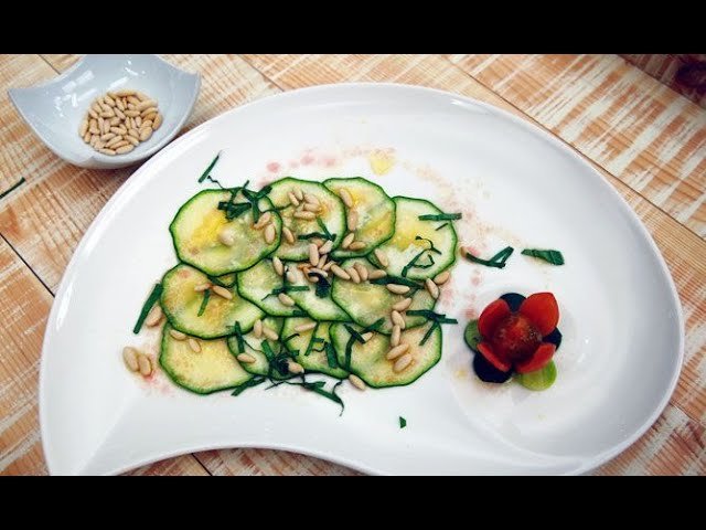 Carpaccio de calabacín