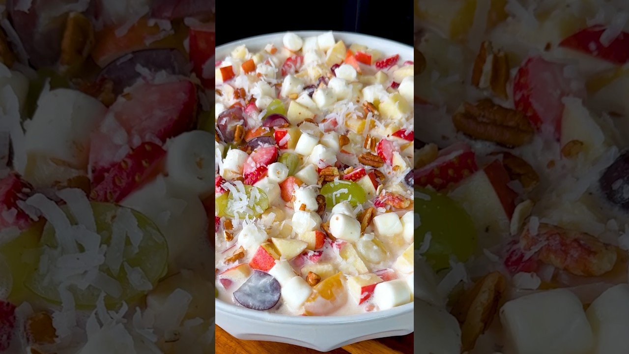 Cóctel de frutas navideño