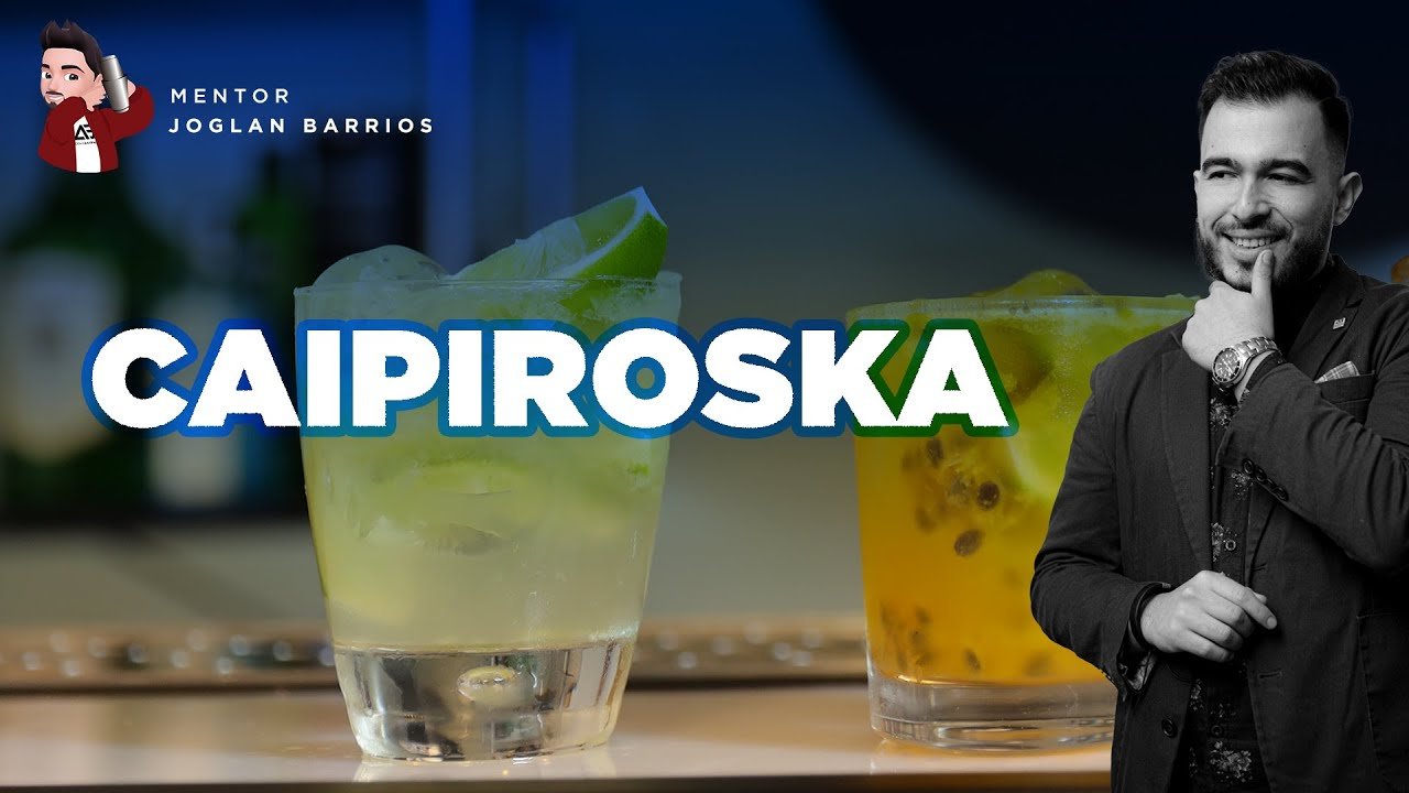 Coctel de vodka con maracuyá