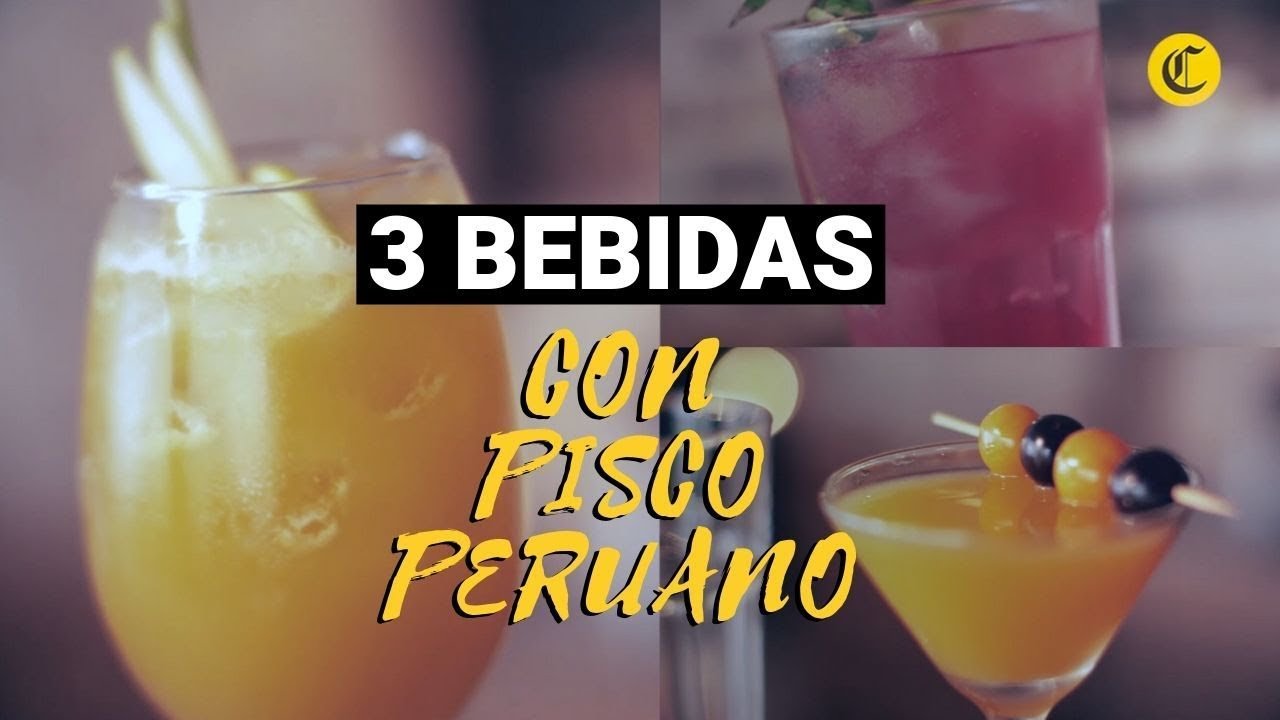 Cócteles y tragos con pisco