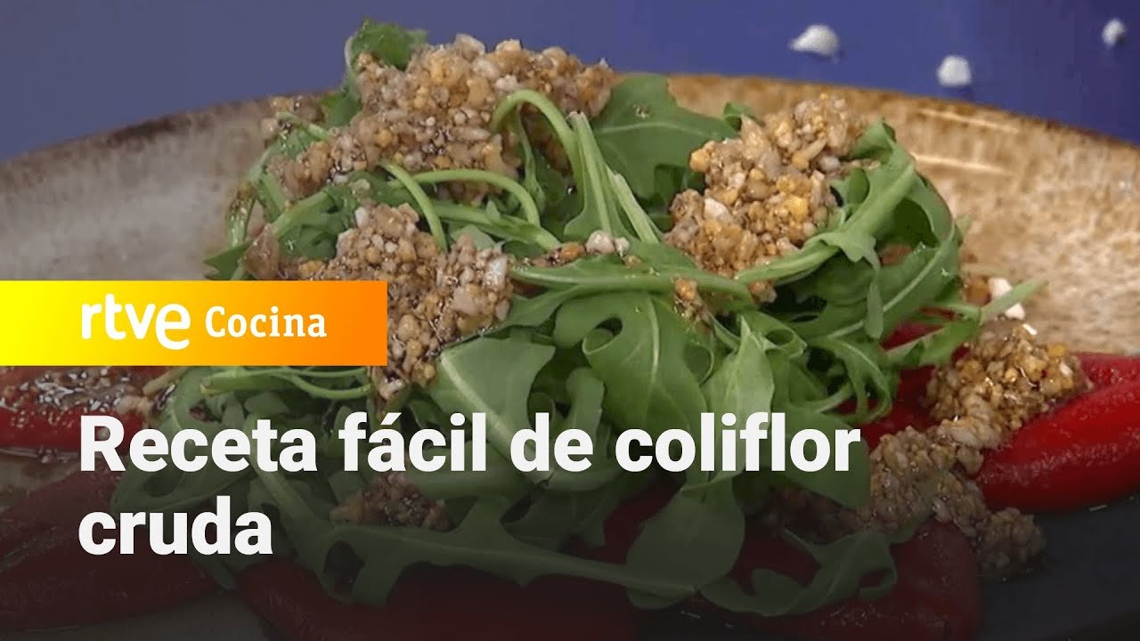 Ensalada de coliflor cruda