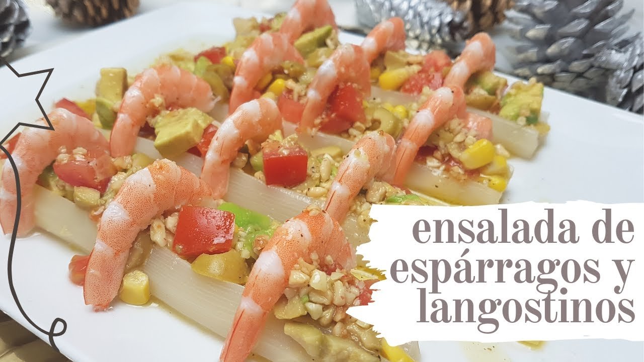 Ensalada de espárragos con vinagreta