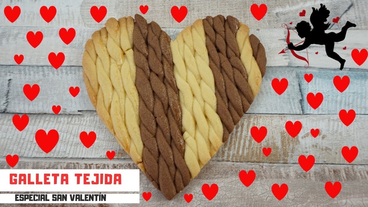 Galletas de San Valentín con forma de corazón