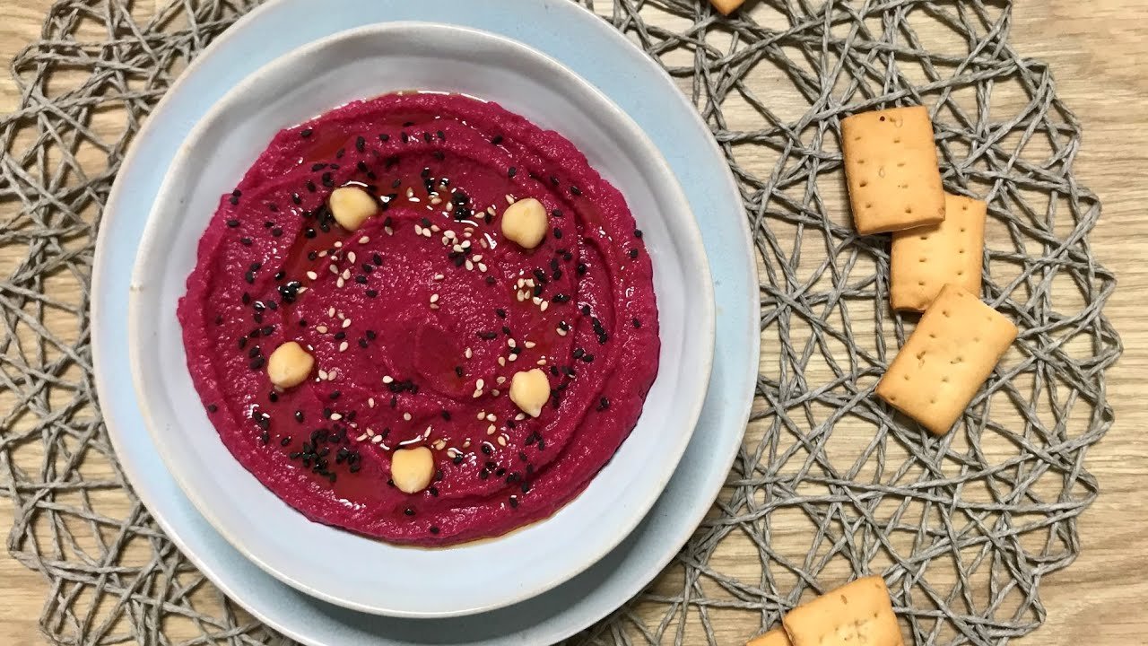 Hummus de remolacha